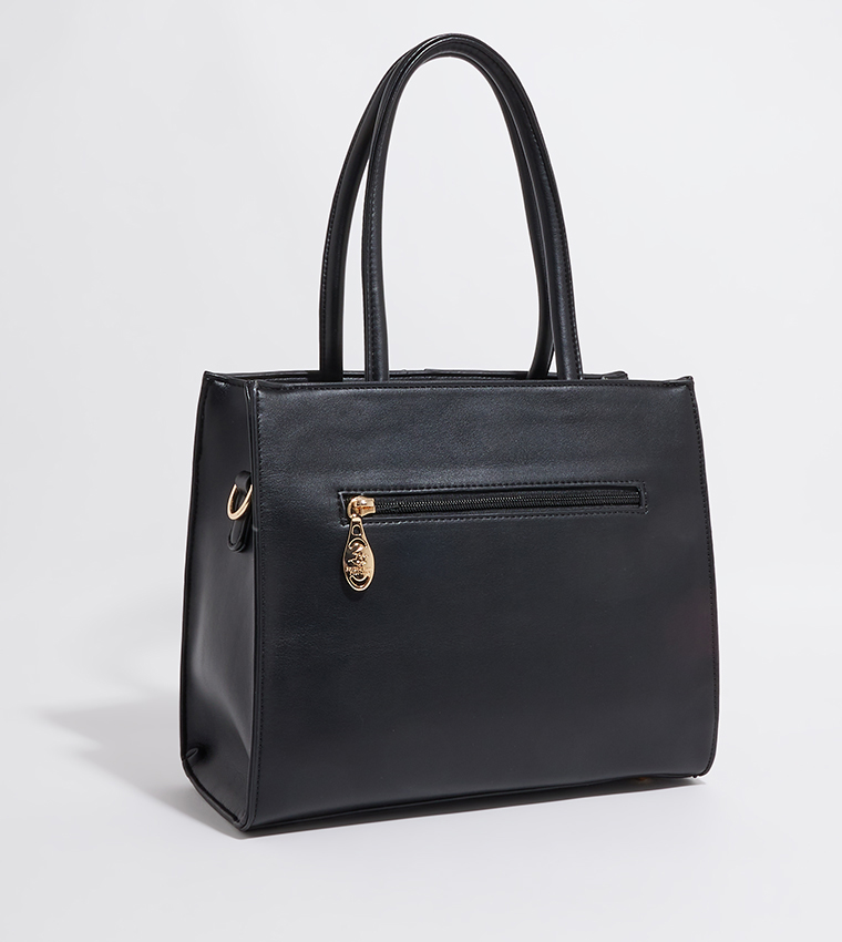 Buy Beverly Hills Polo Club Logo Detail Tote Bag In Black | 6thStreet UAE