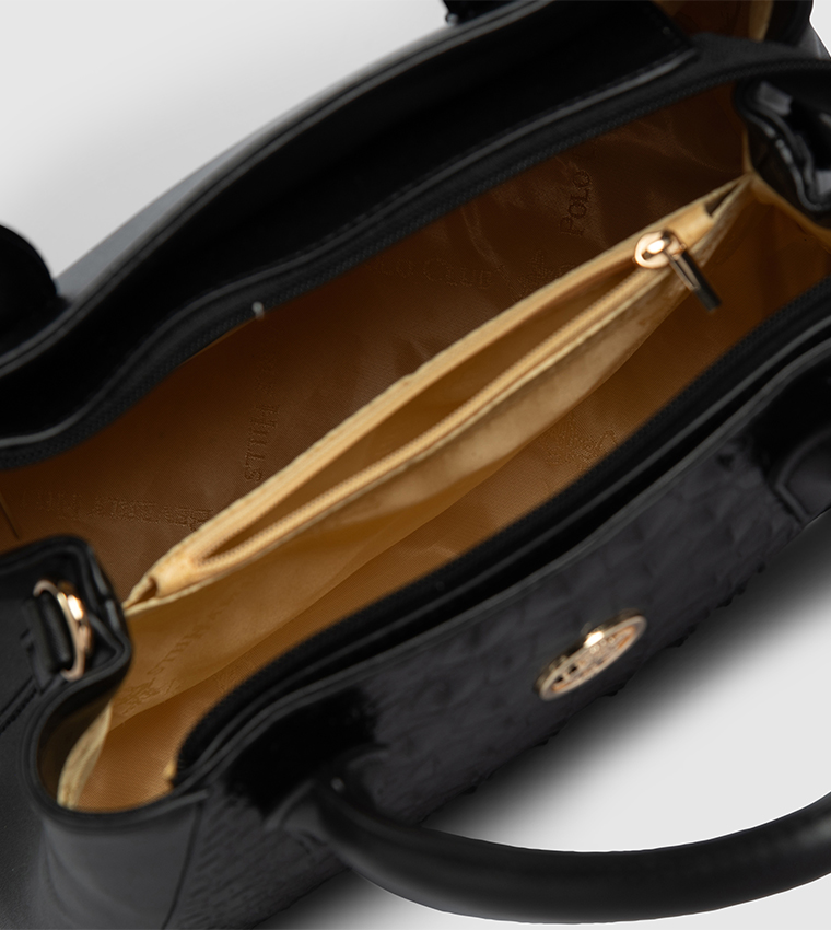 Logo Detail Satchel Bag