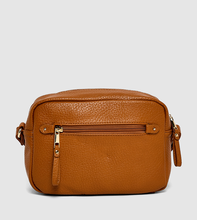 Textured Zippered Camera Bag