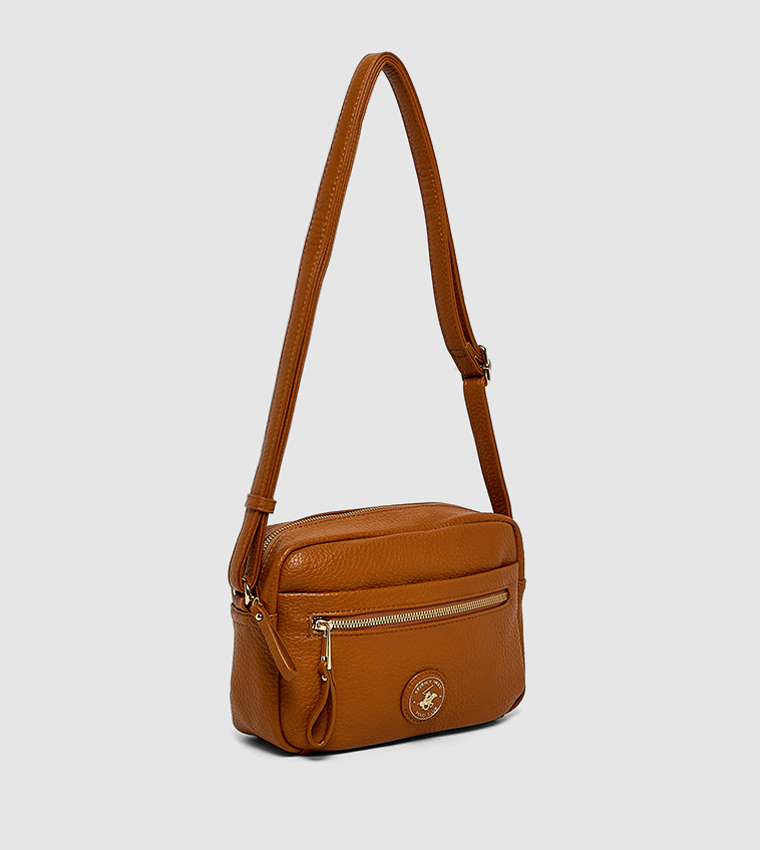Textured Zippered Camera Bag