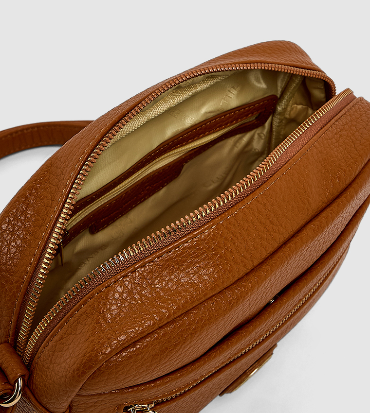 Textured Zippered Camera Bag