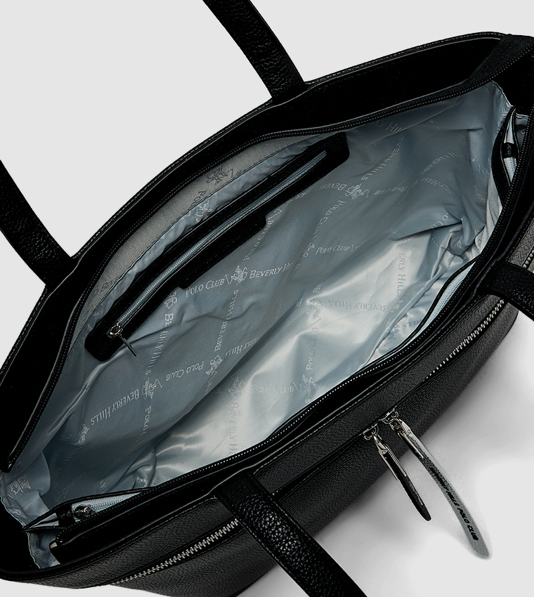 Tetured Zippered Shoulder Bag