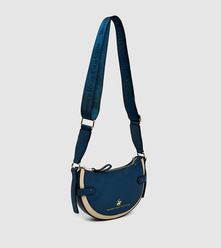 Logo Detail Zippered Shoulder Bag