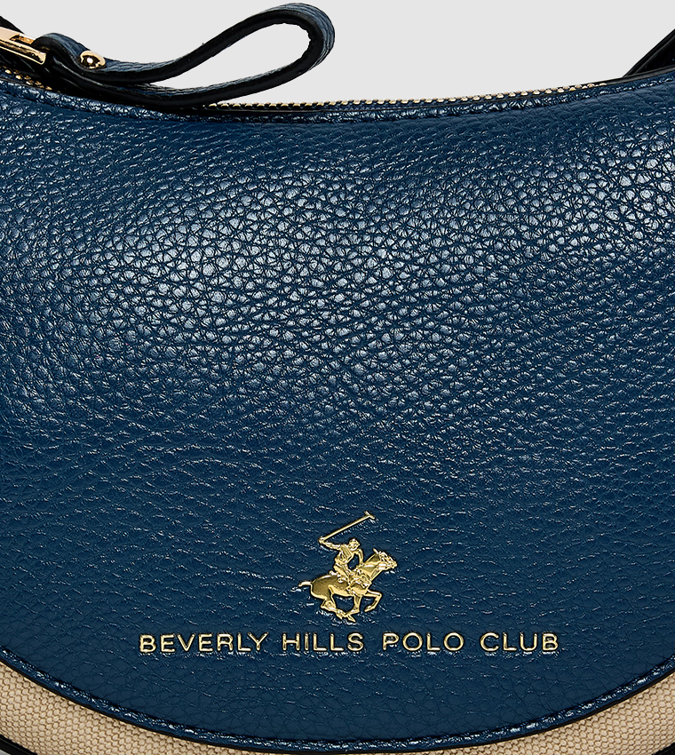 Logo Detail Zippered Shoulder Bag