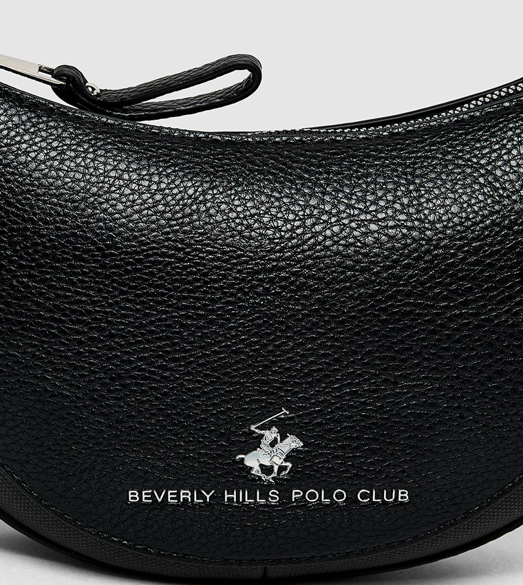 Logo Detail Zippered Shoulder Bag