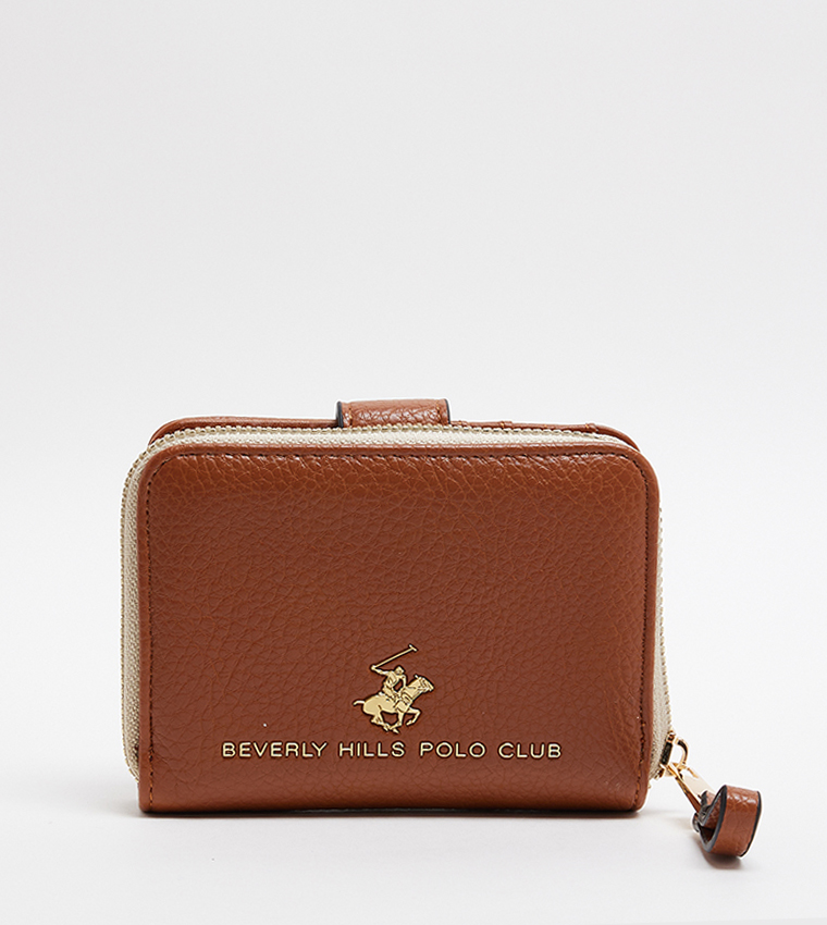 Logo Detail Mini Zip-Around Wallet