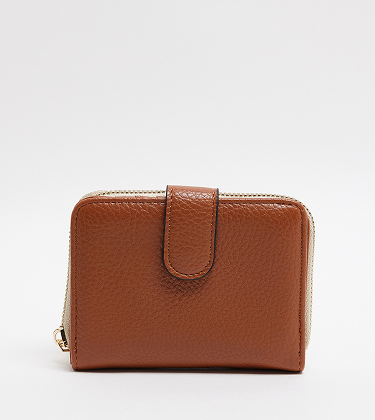 Logo Detail Mini Zip-Around Wallet