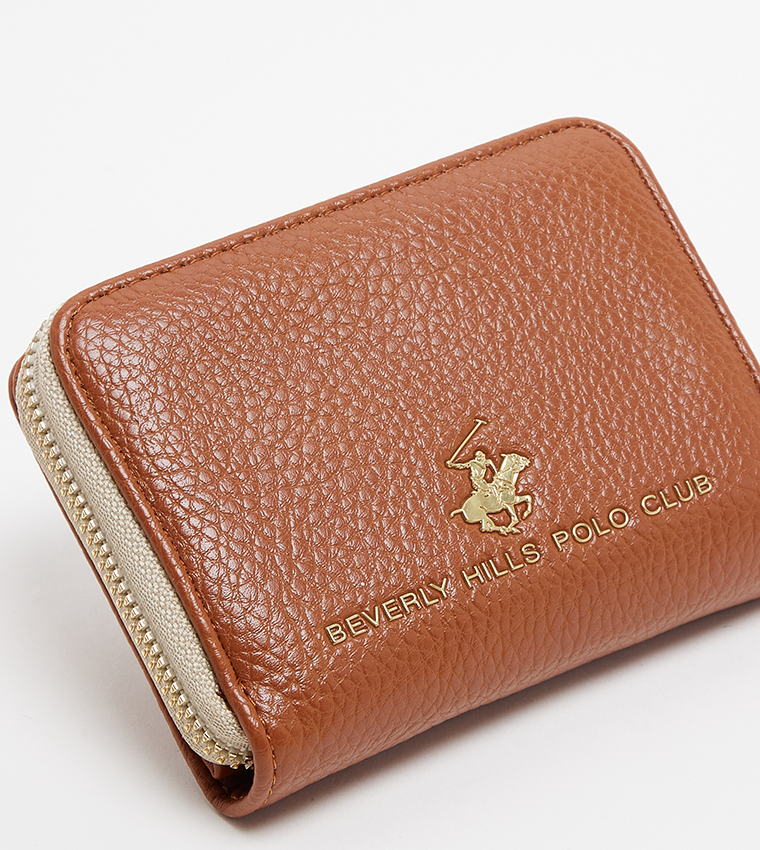Logo Detail Mini Zip-Around Wallet