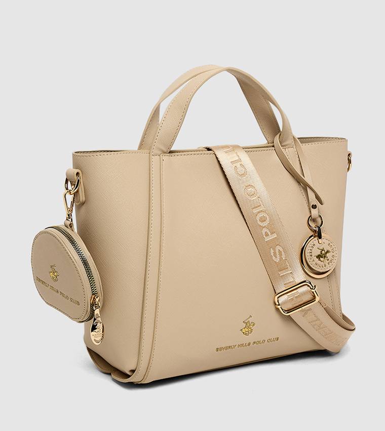 「BEVERLY HILLS POLO CLUB」 2WAYバッグ ベージュ BEVERLY HILLS POLO CLUB ビバリーヒルズポロクラブ トート
