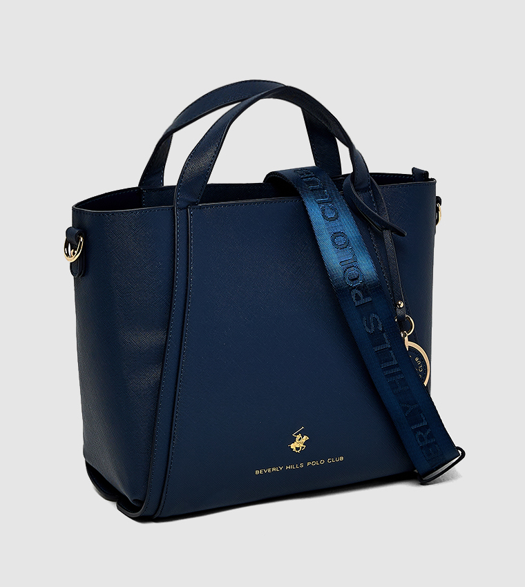 Textured Zippered Satchel Bag