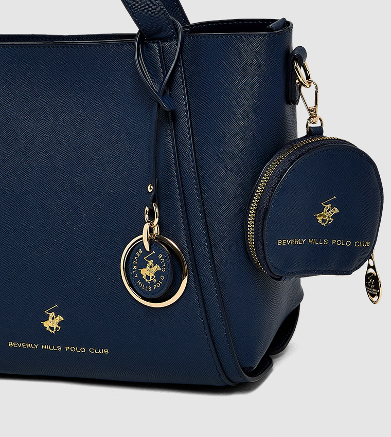 Textured Zippered Satchel Bag