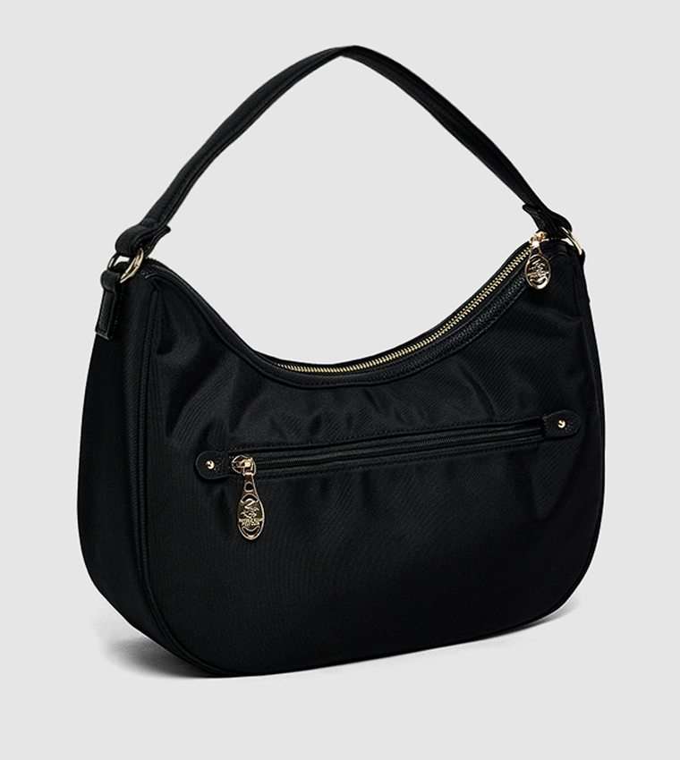 Logo Embroidered Shoulder Bag