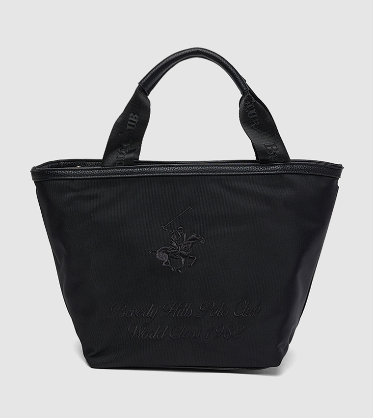 Logo Embroidered Mini Tote Bag