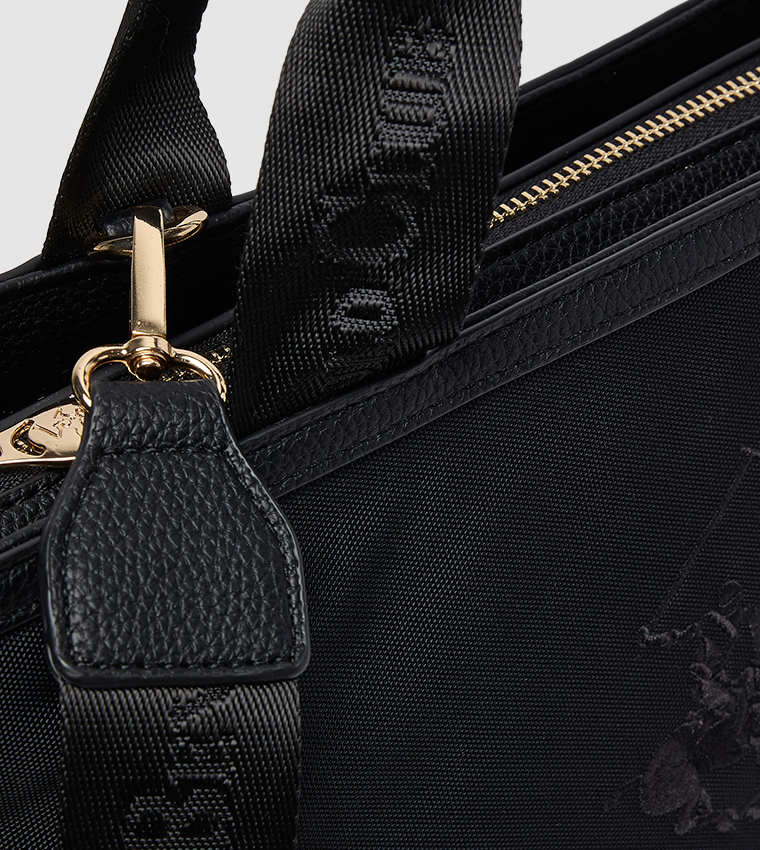 Logo Embroidered Mini Tote Bag