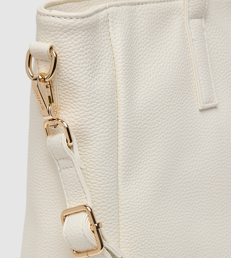 Embellished Zippered Tote Bag