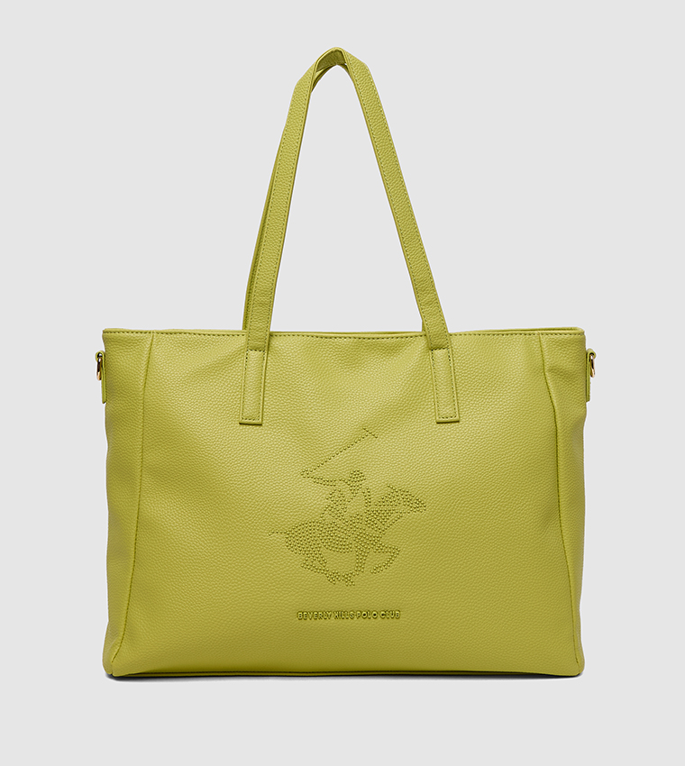 Embellished Zippered Tote Bag