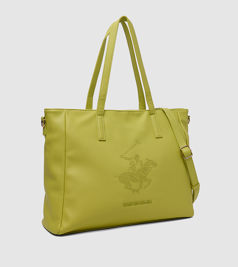 Embellished Zippered Tote Bag
