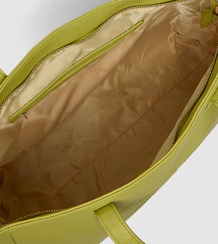Embellished Zippered Tote Bag