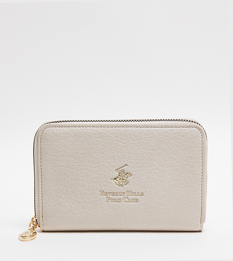 Logo Detail Zip-Around Wallet