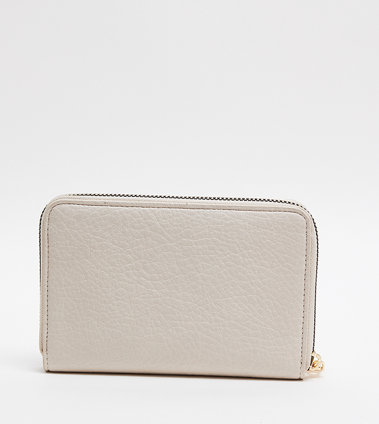 Logo Detail Zip-Around Wallet