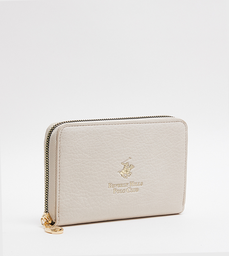 Logo Detail Zip-Around Wallet