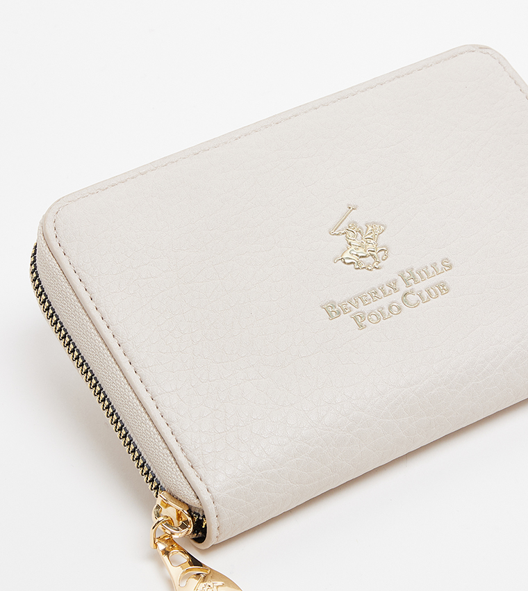 Logo Detail Zip-Around Wallet