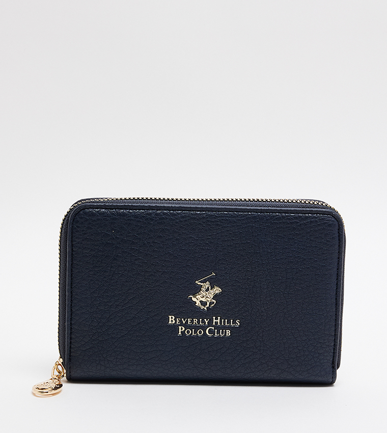 Logo Detail Zip-Around Wallet