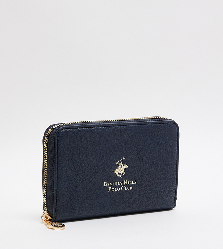 Logo Detail Zip-Around Wallet