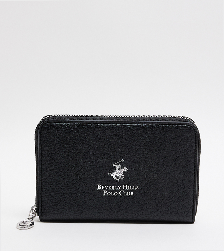 Logo Detail Zip-Around Wallet