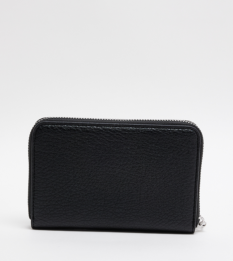 Logo Detail Zip-Around Wallet