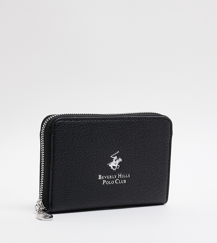 Logo Detail Zip-Around Wallet