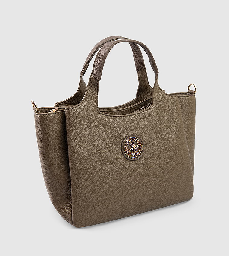 Logo Detail Satchel Bag