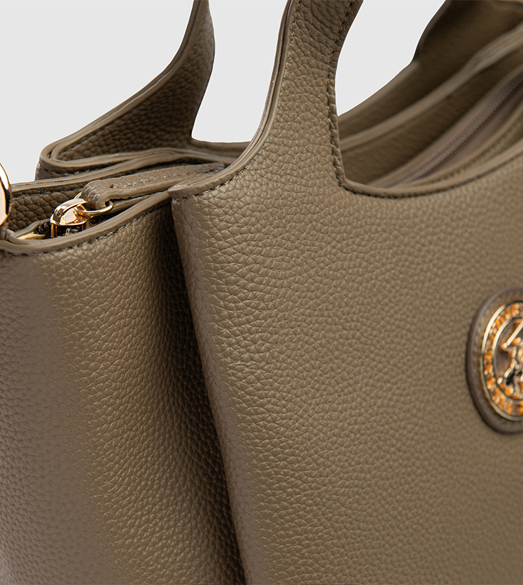 Logo Detail Satchel Bag