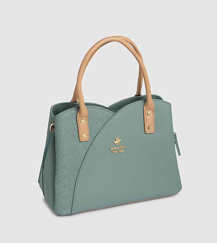 Textured Satchel Bag