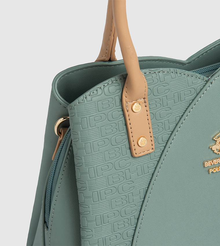 Textured Satchel Bag