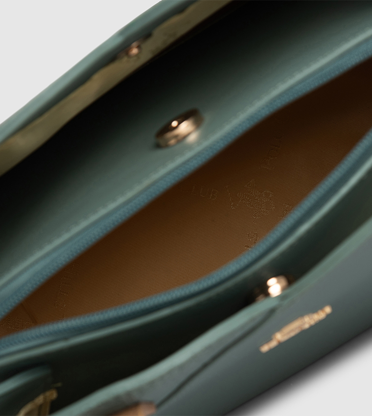 Textured Satchel Bag