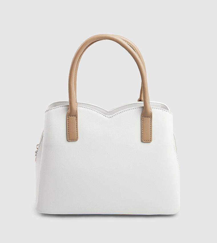 Textured Satchel Bag