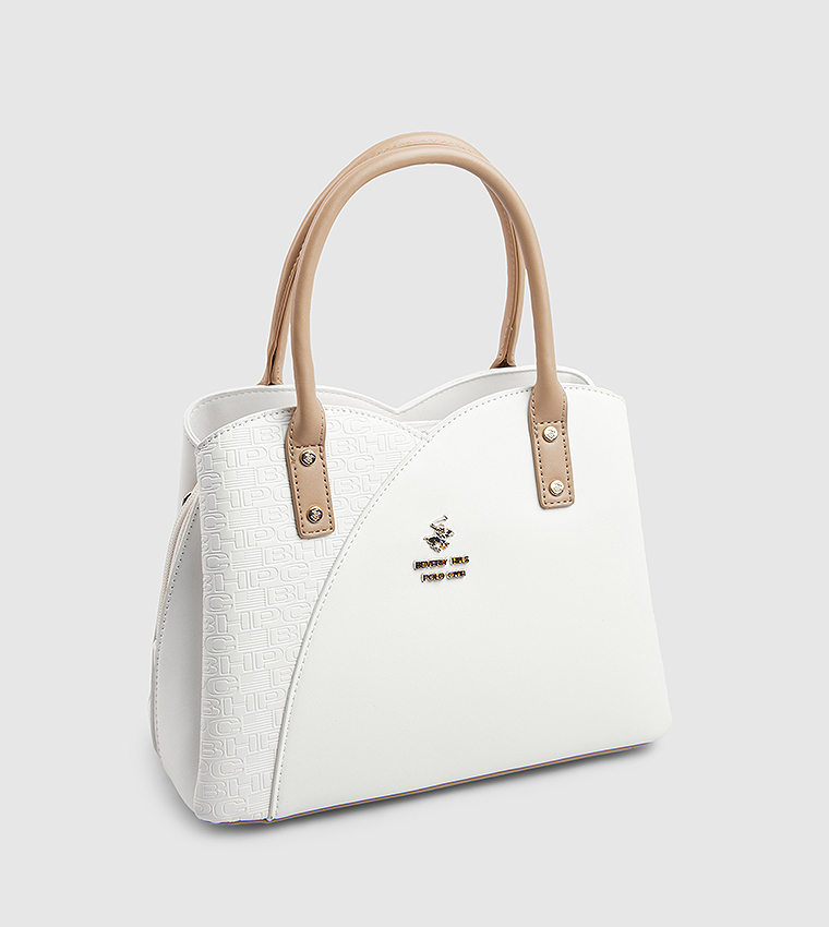 Textured Satchel Bag