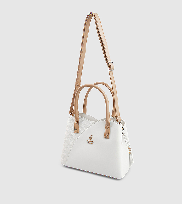 Textured Satchel Bag