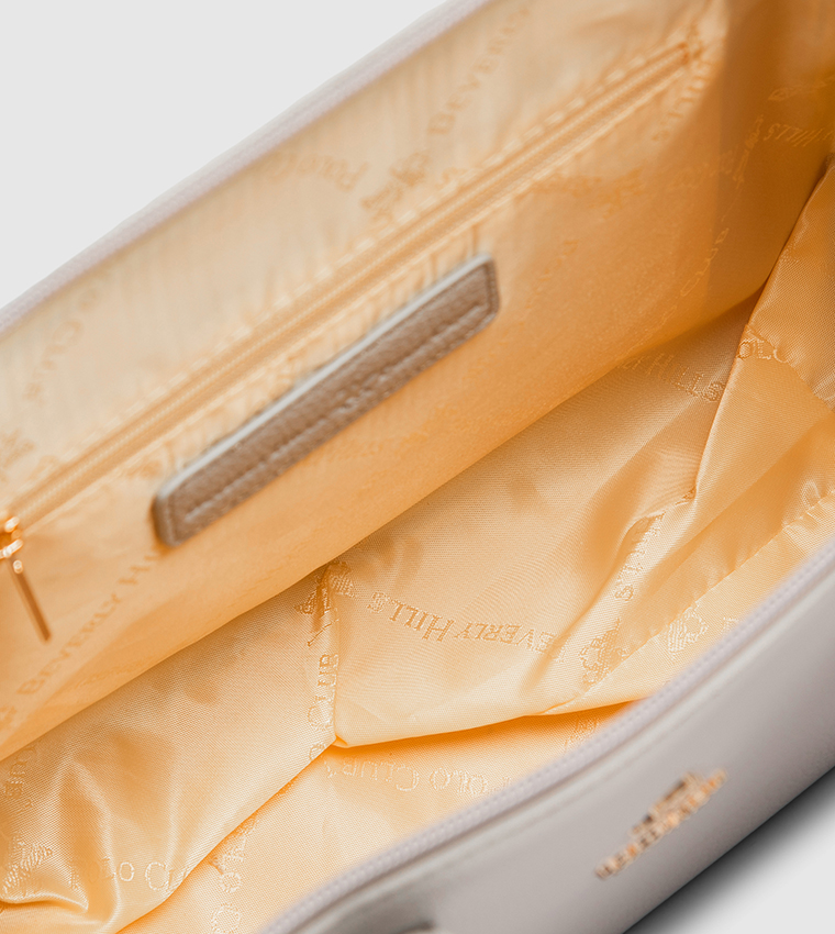 Textured Zippered Mini Satchel Bag