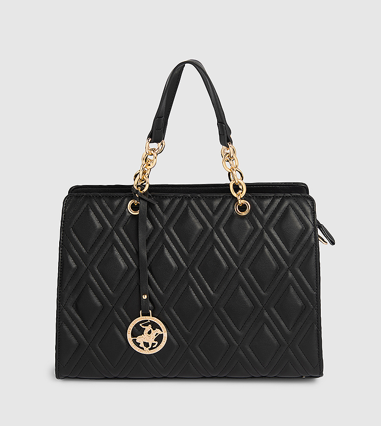 Quilted Satchel Bag
