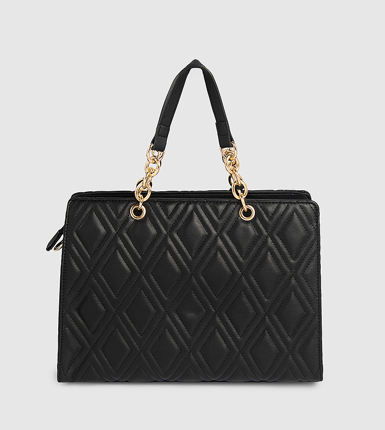 Quilted Satchel Bag