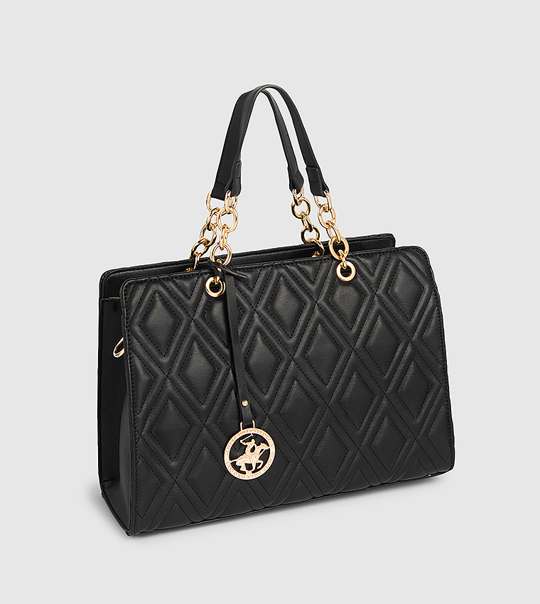 Quilted Satchel Bag
