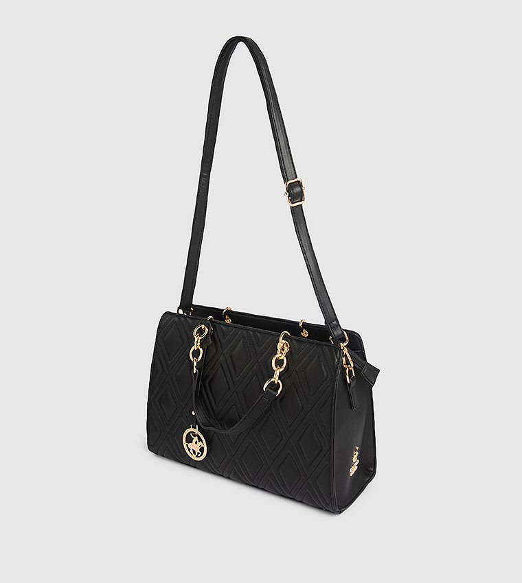 Quilted Satchel Bag