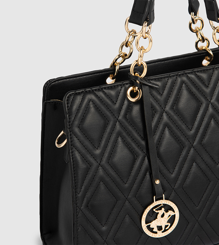 Quilted Satchel Bag
