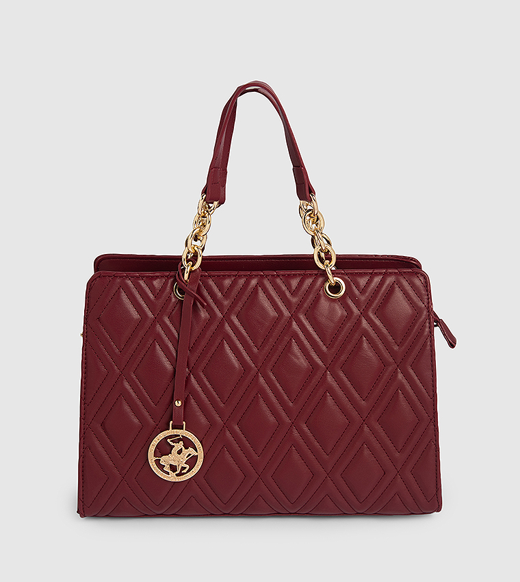 Quilted Satchel Bag
