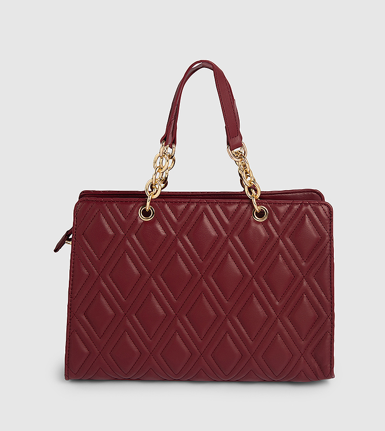 Quilted Satchel Bag