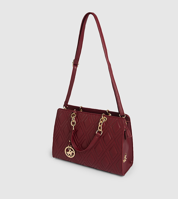 Quilted Satchel Bag