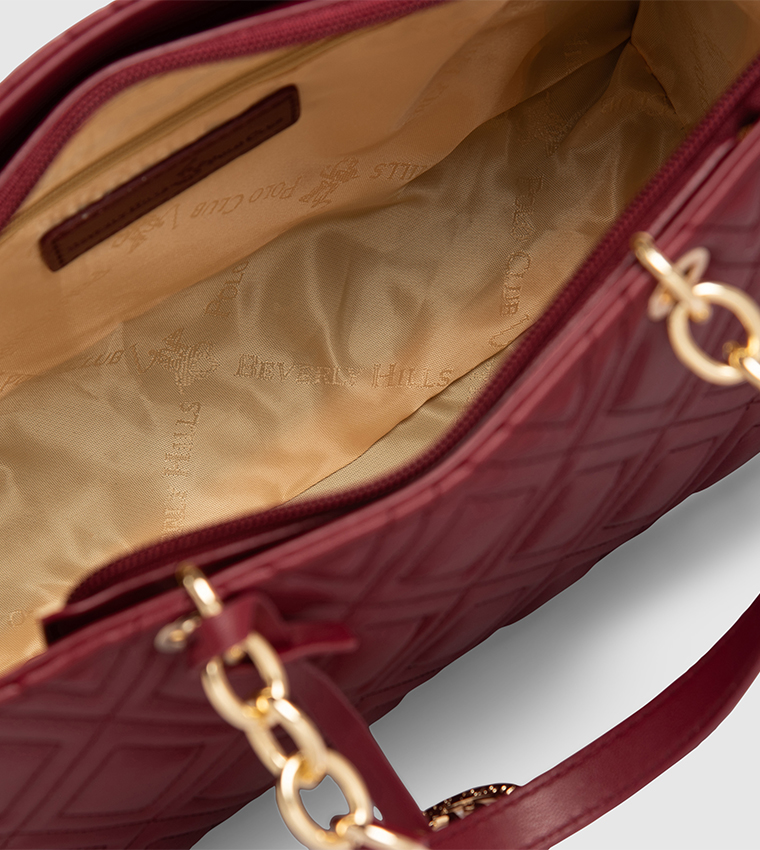 Quilted Satchel Bag