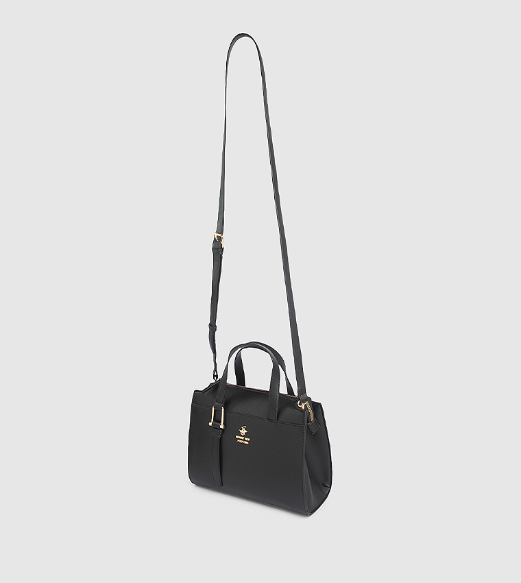 Textured Satchel Bag